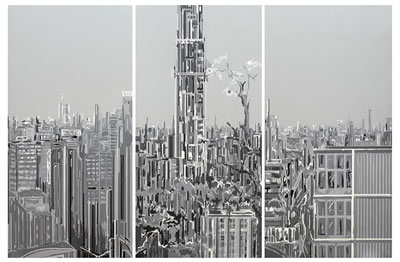 Purple Air (Triptych)