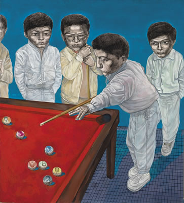Sample artwork by Xin Haizhou (Born 1966), known for painting; figures - View similar artists and auction records