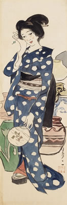 Sample artwork by Yumeji Takehisa (1884 - 1934), known for portrait and figure painting - View similar artists and auction records