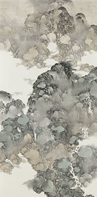 Clouds Rising Over Sunset Mountains