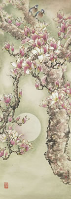 Welcoming Spring (scroll)
