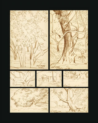 Seven Works: Untitled (Forest Scenes) by Gopal Ghose - Auction record, sale price, and art valuation. Compare with similar artists and explore comparable artworks.