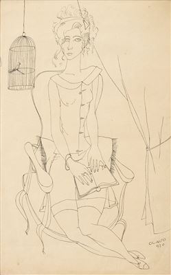 "Senhora e gaiola" by Olavo D'eca Leal - Auction record, sale price, and art valuation. Compare with similar artists and explore comparable artworks.