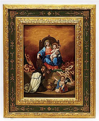 Nossa Senhora do Carmo entregando o escapulário a São Simão Stock by Vieira Lusitano - Auction record, sale price, and art valuation. Compare with similar artists and explore comparable artworks.