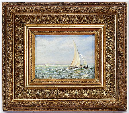 Boat on the Tagus near the Bugio Lighthouse by Carlos Ramires - Auction record, sale price, and art valuation. Compare with similar artists and explore comparable artworks.