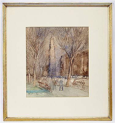 Iew of Oporto - Campo dos Mártires da Pátria Street and Clérigos Tower by Antonio Cruz - Auction record, sale price, and art valuation. Compare with similar artists and explore comparable artworks.