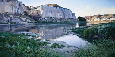 "White Cliffs at Eagle Creek, Missouri River"