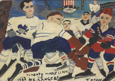 TORONTO MAPLE LEAFS VS. N.Y. RANGERS, DATED 1962