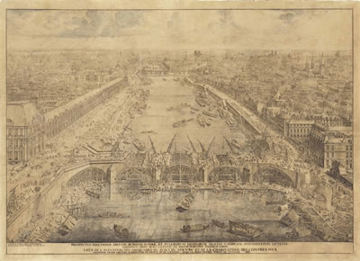 View of the construction of the Pont-Royal, Paris, in 1687 by Lieven Cruyl - Auction record, sale price, and art valuation. Compare with similar artists and explore comparable artworks.