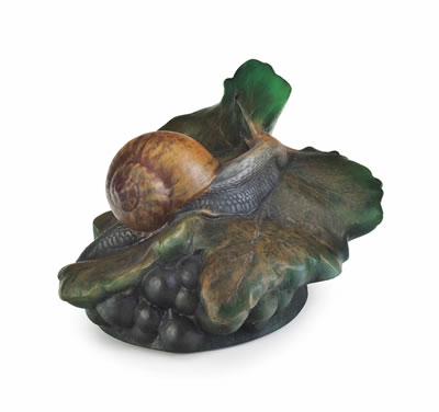 A 'SNAIL' PAPERWEIGHT by Almaric Walter - Auction record, sale price, and art valuation. Compare with similar artists and explore comparable artworks.