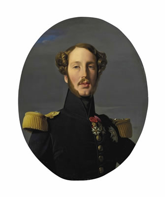 Portrait of Ferdinand-Philippe-Louis-Charles-Henri of Bourbon Orleans, Duke of Orleans