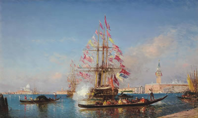 Coup de canon, Venise by Felix François Georges Philibert Ziem - Auction record, sale price, and art valuation. Compare with similar artists and explore comparable artworks.