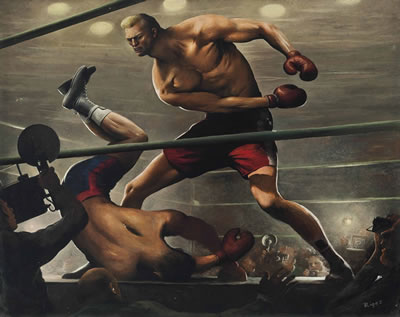 "GOLIATH HIT HIM WITH THE FIRST CLEAN RIGHT HAND OF THE EVENING"
