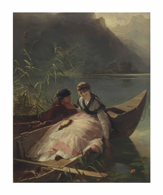 The Meeting on the Lake by Arthur Georg Freiherr Von Ramberg - Auction record, sale price, and art valuation. Compare with similar artists and explore comparable artworks.