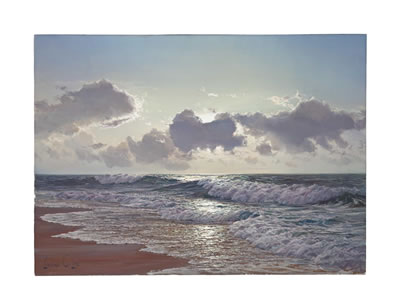 Sunrise over cresting waves by Leonard Lane - Auction record, sale price, and art valuation. Compare with similar artists and explore comparable artworks.
