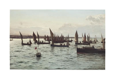 Sailboats by Laurits Holst - Auction record, sale price, and art valuation. Compare with similar artists and explore comparable artworks.