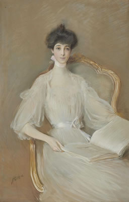 Consuelo Vanderbilt, Duchess of Marlborough by Paul Cesar Helleu - Auction record, sale price, and art valuation. Compare with similar artists and explore comparable artworks.