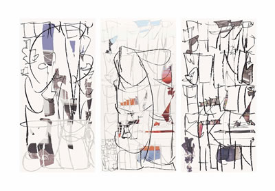 Untitled (Triptych) by Aaron Garber-Maikovska - Auction record, sale price, and art valuation. Compare with similar artists and explore comparable artworks.