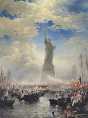 Commerce of Nations Rendering Homage to Liberty