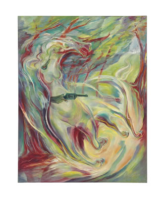 Sample artwork by Carlos (Gomez) Enriquez (1900 - 1957), known for abstract painting, animals, landscape, figure, illustration, writing - View similar artists and auction records