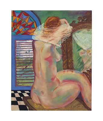 Desnudo de Eva en el Hurón Azul by Carlos (Gomez) Enriquez - Auction record, sale price, and art valuation. Compare with similar artists and explore comparable artworks.