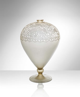 A UNIQUE AND IMPORTANT 'VERONESE' VASE by Vittorio Zecchin - Auction record, sale price, and art valuation. Compare with similar artists and explore comparable artworks.