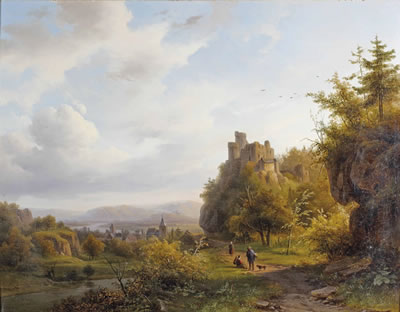 A Rheinish landscape with a ruin by Alexander Joseph Daiwaille - Auction record, sale price, and art valuation. Compare with similar artists and explore comparable artworks.