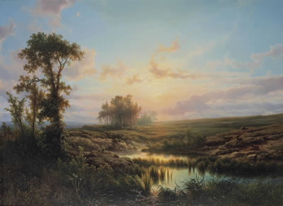 Sunlit landscape