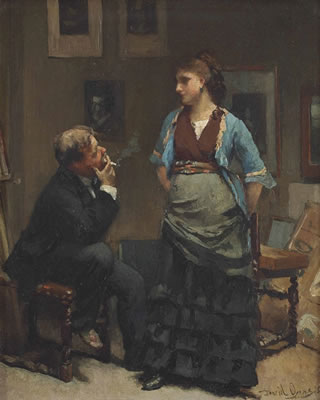 The artist and his model by David Oyens - Auction record, sale price, and art valuation. Compare with similar artists and explore comparable artworks.