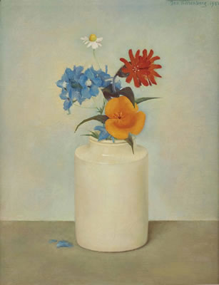 Still life with flowers in a vase