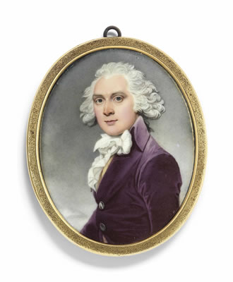 Edward or James Crosse, brother of the artist, in aubergine coat by Richard Crosse - Auction record, sale price, and art valuation. Compare with similar artists and explore comparable artworks.