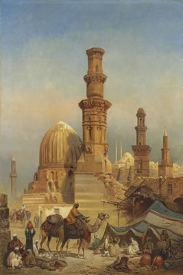 Mosques and minarets in Cairo by Friedrich Perlberg - Auction record, sale price, and art valuation. Compare with similar artists and explore comparable artworks.