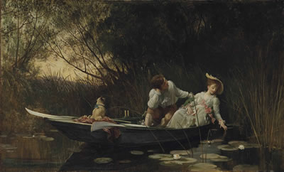 Simpletons (The Sweet River) by Samuel Luke Fildes - Auction record, sale price, and art valuation. Compare with similar artists and explore comparable artworks.