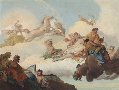 Apollo and Aurora - a bozzetto by Francesco Lorenzi - Auction record, sale price, and art valuation. Compare with similar artists and explore comparable artworks.