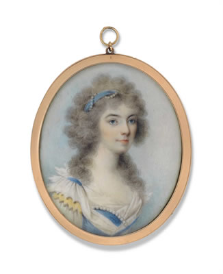A lady called Lady Elizabeth Herbert, née Wyndham, Lady Porchester, later Countess of Carnarvon (1752-1826) by Joseph I Saunders - Auction record, sale price, and art valuation. Compare with similar artists and explore comparable artworks.