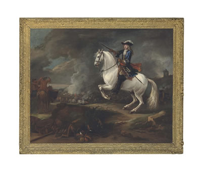 Equestrian portrait of a commander
