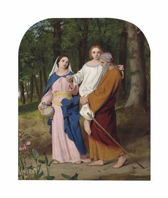 The Child Jesus going down with his parents to Nazareth (Luke ii) by William Charles Thomas Dobson - Auction record, sale price, and art valuation. Compare with similar artists and explore comparable artworks.