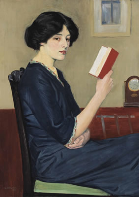 Girl reading. The Storyteller by William Strang - Auction record, sale price, and art valuation. Compare with similar artists and explore comparable artworks.