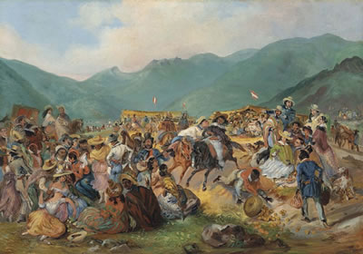 The fiesta of San Juan in Amencaes