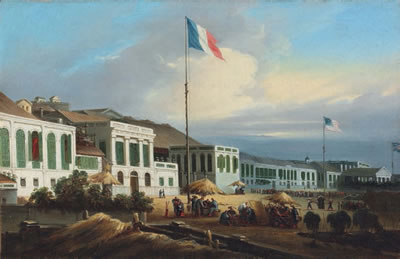 The French, American and British factories at Canton by Lam Qua - Auction record, sale price, and art valuation. Compare with similar artists and explore comparable artworks.