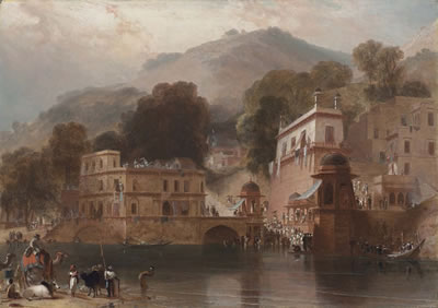 The principal gaut at Hurdwar, Northern India