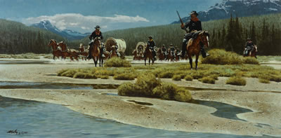Escorting the Supply Wagons