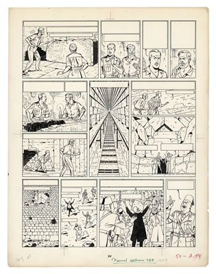 Sample artwork by Jacobs (1907 - 1983), known for comics - View similar artists and auction records