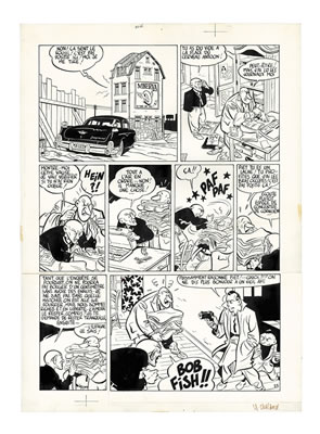 Sample artwork by Yves Chaland (1957 - 1990), known for drawing, painting, comics - View similar artists and auction records