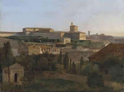 Vue de Rome depuis la Villa Malta