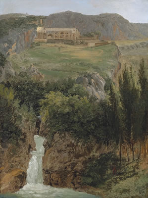 Vue d’un monastère bénédictin à Subiaco