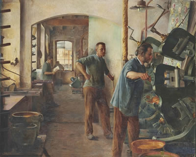 L'atelier de papier peint en Alsace