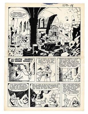 GIL JOURDAN LES MOINES ROUGES (T.7), DUPUIS 1964