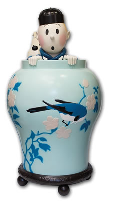 JARRE TINTIN LOTUS BLEU