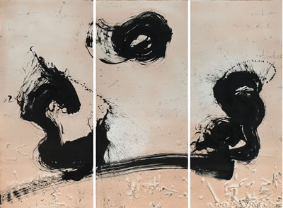 Set of three scrolls: Civilisation Landscape Series No. 028